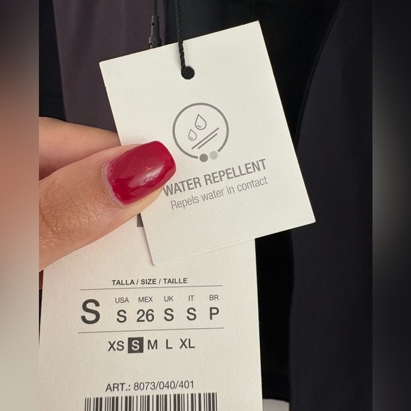 Zara Navy Blue Belted Midi Trench Coat Size Small – Brand New - Picture 5 of 13